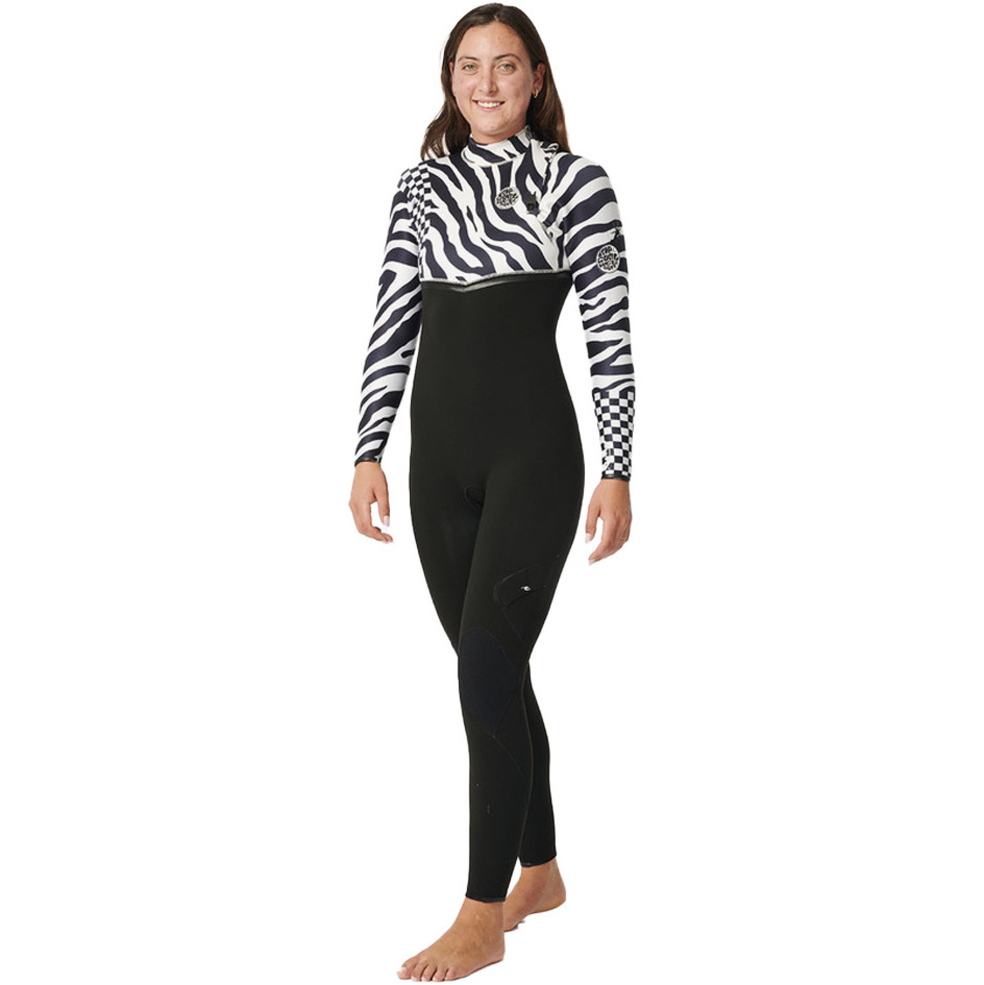 2024 Rip Curl Womens EBomb 3/2mm Zip Free Wetsuit 14NWFS Black